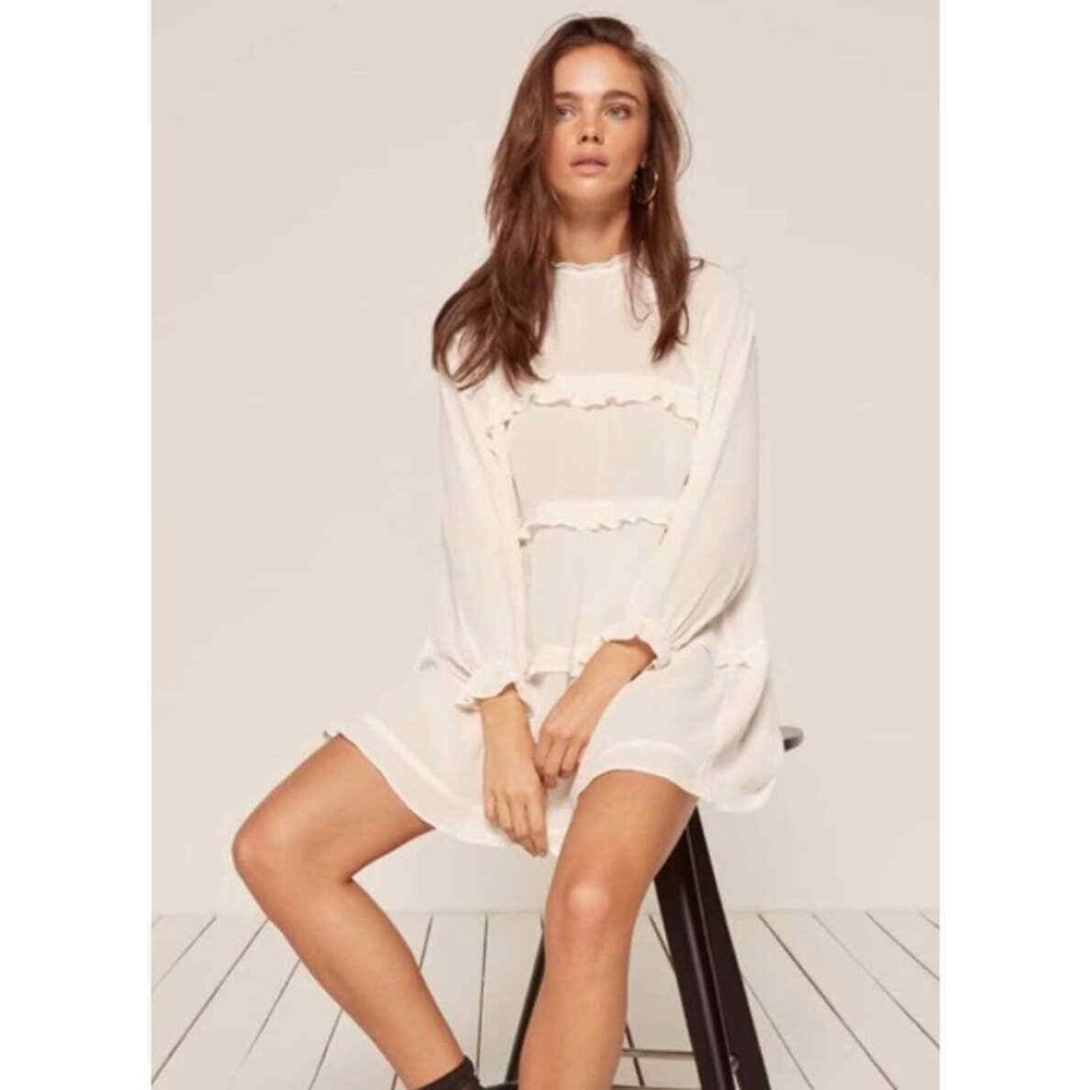 Reformation Victoria Dress in Ivory